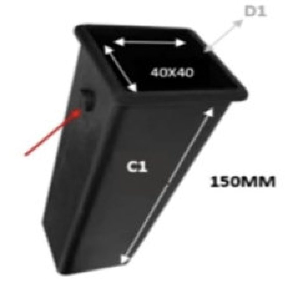 REDUTOR DE TUBO 50-40 TUBO 2MM